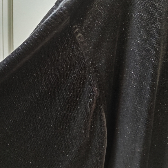 ✨Juicy Couture Black Sparkly Velour Crop Jacket ~ Size L - Picture 5 of 12